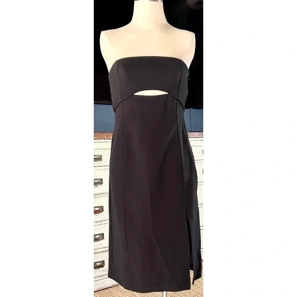 maeve ribbed cutout dress MAEVE RIBBED CUTOUT DRESS Black - $101 (36% Off Retail)